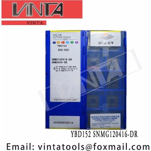 Free shipping high quality 10pcs/lots YBD152 SNMG120416-DR cnc carbide turning inserts
