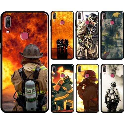 Firefighter Fireman Heroes For Huawei Y3 Y5 Y6 Y7 2017 2018 Y9 Prime 2019 Y7A Y6P Y5P 2020 Nova 5T 2i 3i Phone Case