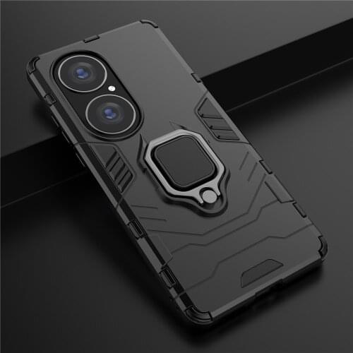 Phone Cases For Huawei P50 Pro Back Cover For Huawei P50 Pro Capa Luxury Armor Magnetic Ring Cover P50 / P50 Pro Fundas Capa