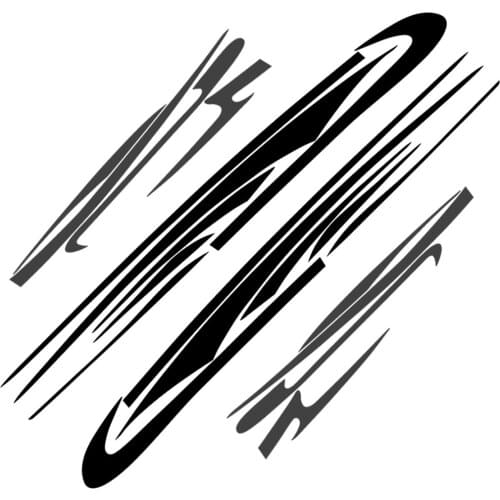 CITALL Vinyl Camper Van Motorhome Side Body Graphic Stripe Decals Sticker Styling