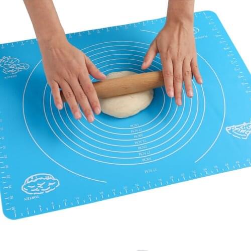 Household Non Stick Silicone Mat Baking Oven Pastry Macaron Cake Mat Kitchen Plate Baking Rolling Cut Mat Table Kitchen Tools