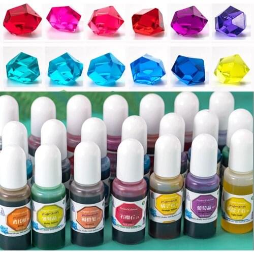 Epoxy Resin Transparent Gem Pigment UV Resin Coloring Dye Colorant Resin Pigment DIY Handmade Crafts