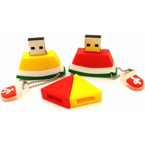 Exuanck External Usb Sticks 10pcs 4GB 8GB 16GB 32GB 64GB Usb 2.0 Memory Stick Cartoon Watermelon Model Pen Drives Flash Drive