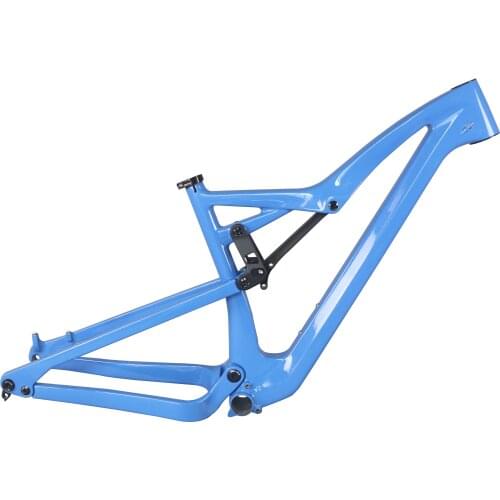 Custom Paint Toray Carbon Fiber T800 27.5er BB92 148X12mm 160mm Disc Brake Post Mount All-Suspension AM Frame FM10