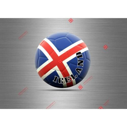 Interesting Sticker Auto Moto Aufkleber Island Iceland Foot Soccer Football Viking Ref4 Racing Motorcycle Helmet Stickers