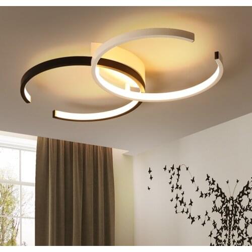 Creative Fashion Ceiling Lamp Led Ceiling Light for foyer Living room Bedroom Kitchen Black and White Ceiling Lamp 110V 220V