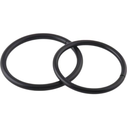 Metal black O Ring Belt Buckle Leather Craft Garment Bag Strap Hardware accessories More Sizes DIY Accessories