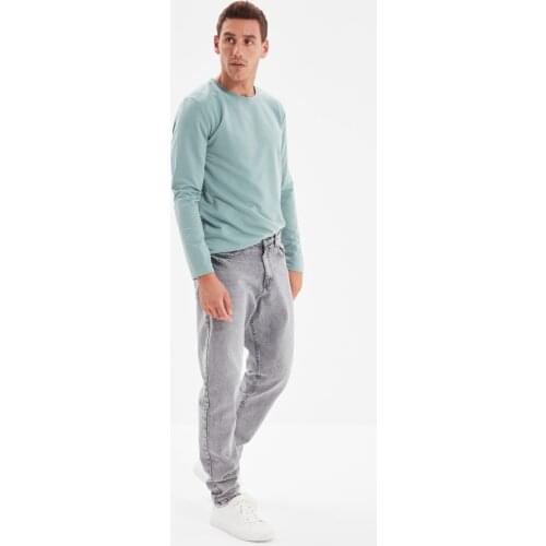 Trendyol Men 'S Essential Fit Harrow Destroylu Jeans TMNAW22JE0208