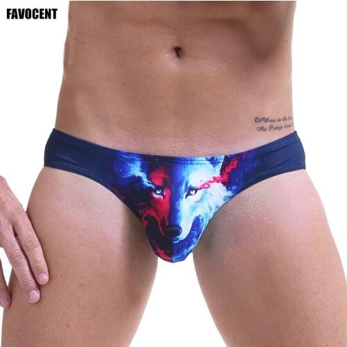 High Quality Men Underwear 3D Animal Printing Sexy Briefs Men Breathable Mens Slip Male Panties Playful Good Stretch Briefs
