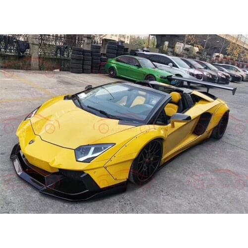 FRP Front Bumper Guard Rear Spoiler Front Lip Rear Diffuser Side Skirts Wheels Brows For for Lamborghin LP700 LB Wide Body Kit
