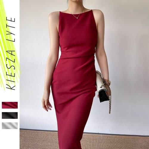 Elegant Dress Women 2021 Summer Vintage Luxury Sleeveless Evening Party Club Red White Black Dresses Vestido de mujer