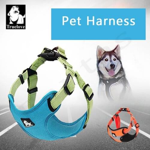 Adjustbale Dog Harness Reflective No Pull Small Medium Large Vest Quick Matching Leash Collar Training Running Cute Dog Harness