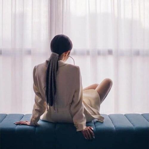 Long Tassel Hairpin Full Diamonds Innovative Fashion Lightweight Durable Design Hair Accessories for Girls Wedding Party BH