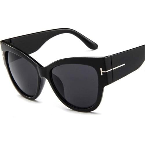 Vintage Cat Eye Sunglasses Women Luxury Big Frame Gradient Sun Glasses Shades Female Fashion Brand Designer Clear Oculos De Sol