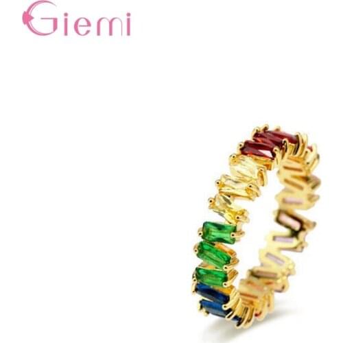 New Fashion Luxury 925 Sterling Silver Charm AAA CZ Wedding Ring Women Party Jewelry Cubic Zirconia Ornament Bijoux