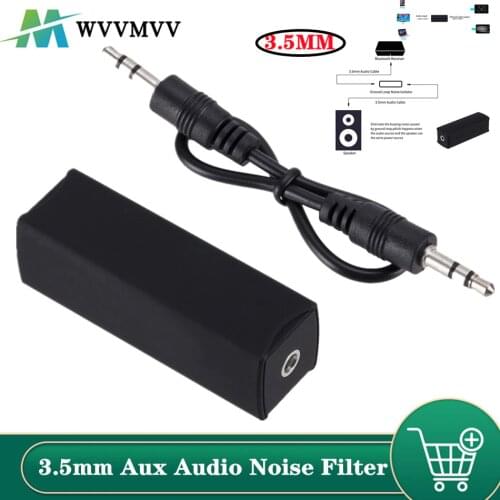 Speaker Line 3.5mm Aux Audio Noise Filter Ground Loop Noise Isolator Eliminate for Car Stereo Audio System Home Stereo