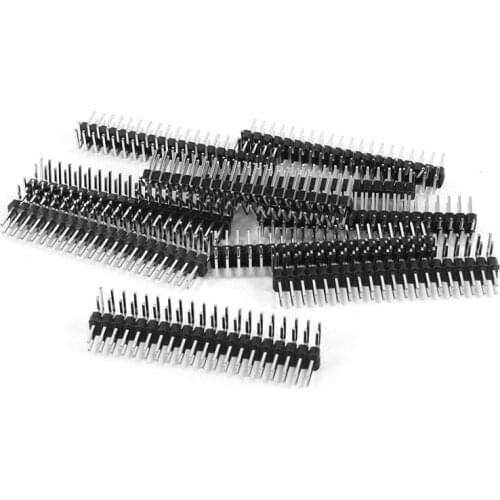 10 Pcs 2.54mm Pitch 2x20 40Pin Right Angle PCB Connector Pin Headers