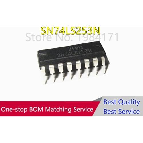 10Pcs SN74LS253N 74LS253 DIP-16 Original In Stock DUAL 4-INPUT MULTIPLEXER WITH 3-STATE OUTPUTS IC NEW