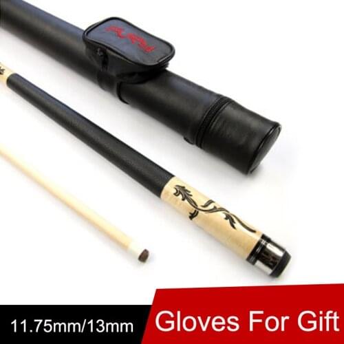 2016 Fury High Quality Maple Pool Cues 13mm/11.75mm Tips Leather Handle Billiard Pool Cue Case Set Two Colors