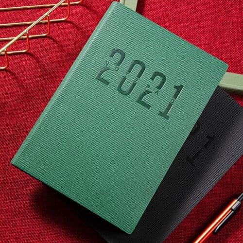 2021 Year A5/A6 Notebook Planner Paper Cover Thicken A5 A6 Paper Memo Pad Note Book DIY 365 Day Diary Schedule Planner Notebook