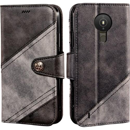 Flip Case For Nokia 1.4 Book Leather Case Shockproof Bumper Flip Case For Nokia 1.4 Cover