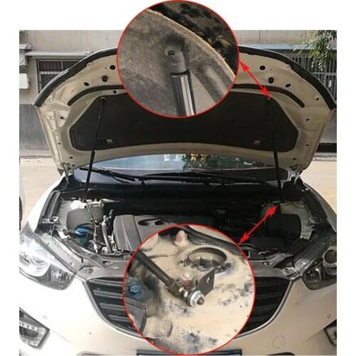 For Mazda CX-5 KE 2012-2016 Front Bonnet Hood Modify Gas Struts Carbon Fiber Spring Damper Lift Support Absorber