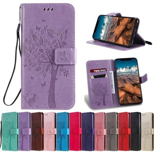 Sunjolly Tree Case for OPPO Reno 4 5G Pink Flip Wallet Card PU Leather Phone Case Cover for OPPO Reno 4 Pro 5G Cases coque funda