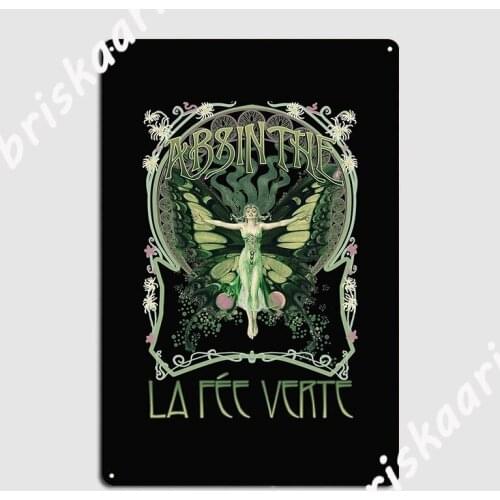 Absinthe Classic Metal Plaque Poster Mural Painting pub Garage Custom Cinema Kitchen Tin sign Poster