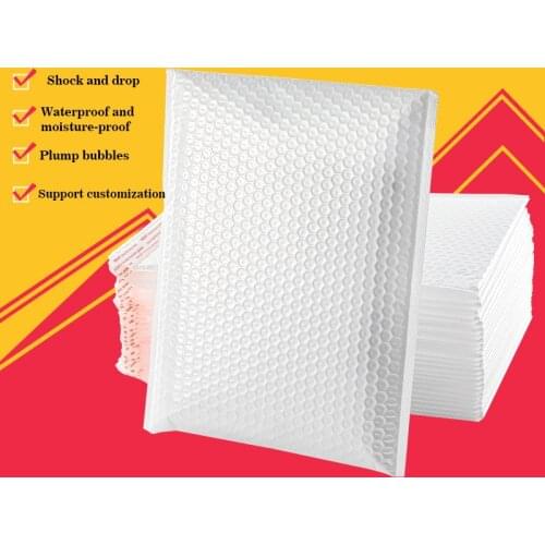 New 50pcs White Pearl envelope bag for Bubble Mailer office packaging Padded Envelopes For Self Bag Gift Packaging