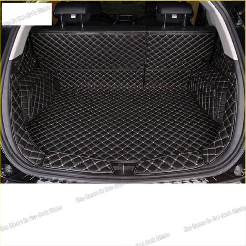 For haval H2 leather car trunk mat cargo liner 2014 2015 2016 2017 2018 rug cover carpet boot luggage seat accessories H2s
