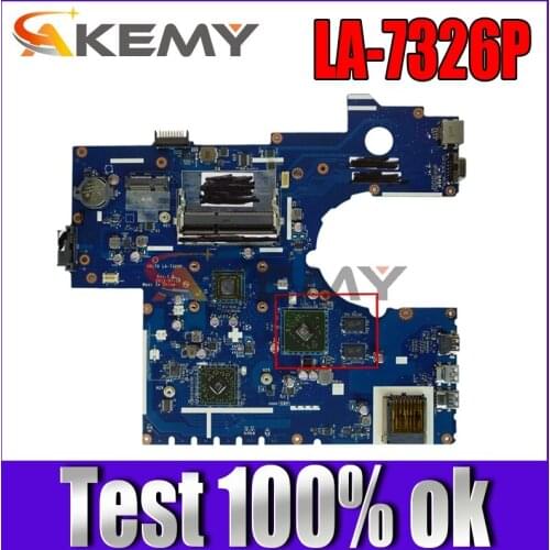 Akemy VRL70 LA-7326P REV:1.0 Laptop motherboard for ASUS K73BE Test original mainboard