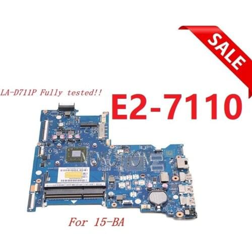 NOKOTION Laptop Motherboard For HP 15-BA 15-BA021CY Notebook 854968-601 BDL51 LA-D711P Main Board with Processor onboard