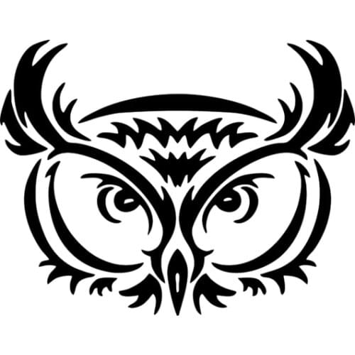 2017 Hot Sale Owl Tribal Vinyl Graphic Decal Car Vinyl Sticker Window Funny Car Stying Jdm