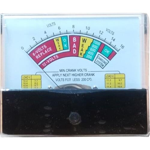 2021 New DC Voltmeter Analog Panel Voltage Meter Mechanical Pointer Type MINI Crank Volts