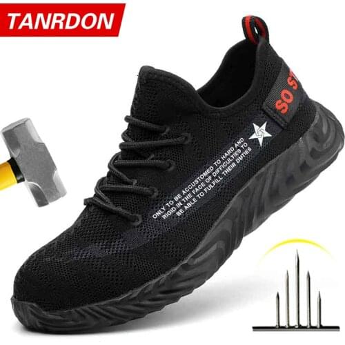 New Design Safety Work Shoes Boots For Men Anti-Smashing Safety Shoes Steel Toe Boots Men Construction Safety Boots Sneakers