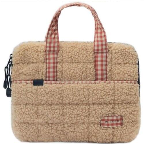 New plush ipad case bag cute iPad bag Shockproof Tablet case pouch 11in