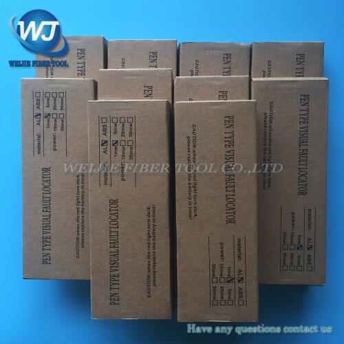 10PCS Free shipping FTTH tool optical laser Pen VFL 1mW 5km fiber optic visual fault locator,fiber optic cable Test Laser 650nm