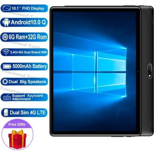 6G Ram 32G Rom Гугл игры 10 inch Tablet pc 5G Wifi 4G LTE 1280*800 HD Android 9.0 Pie octa core телефонный звонок планшетный пк