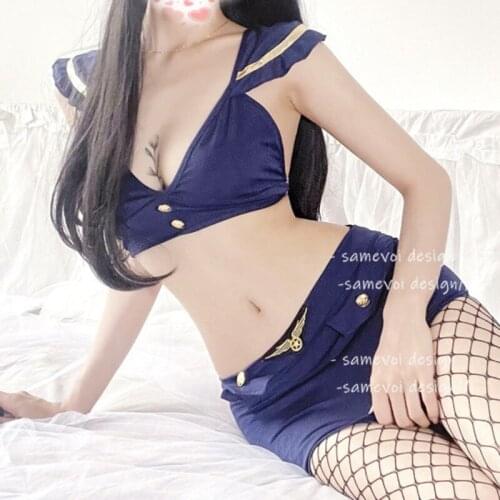 Sexy Lingerie Womens Reggiseno Aperto Passion Uniform Temptation Miniskirt Policewoman Cosplay Sexy Set Exotic Apparel New 0U8M