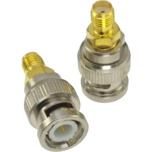 BNC male plug to SMA female jack RF adapter connector