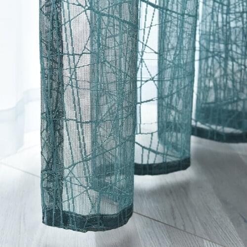 Modern Partition Plain Texture Curtains for Living Room Sheer Voile for Window Bedroom Tulle Drape Kitchen Custom Made S025&C