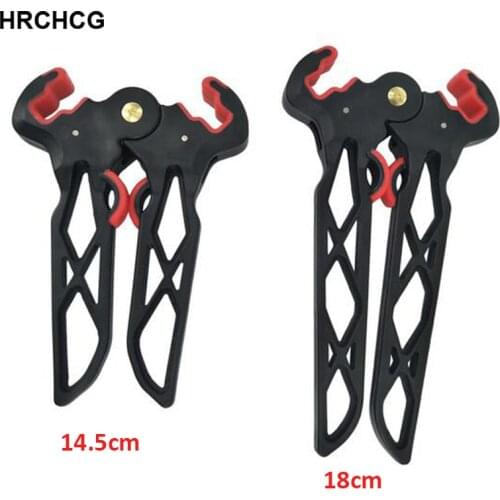 Archery Compound Bow Kick Stand Bow Holder Legs Scissor Shape for Compound Bow Bracket Hunting Target Lightweight Bowstand Shoot