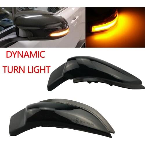 For Toyota Corolla Camry Prius Vios CHR Yaris Venza Avalon Altis LED Dynamic Turn Signal Light Sequential Side Mirror Indicator