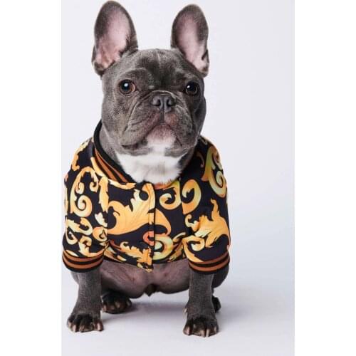Teddy Fadhok Koki Cotton New Year Autumn And Winter Warm Dog Cotton Clothing Pet Dog Jacket Clothes French Bulldog Dog Clothes