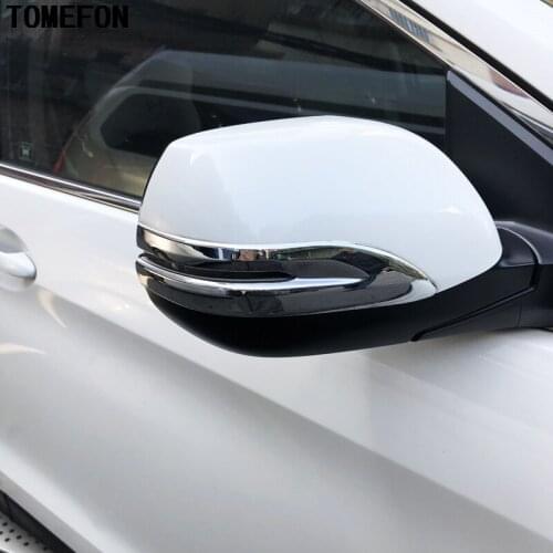 TOMEFON For Honda CRV CR-V 2017 2018 ABS Chrome Rear View Rearview Side Mirror Cover Sticker Trim Exterior Styling 2pcs/Set