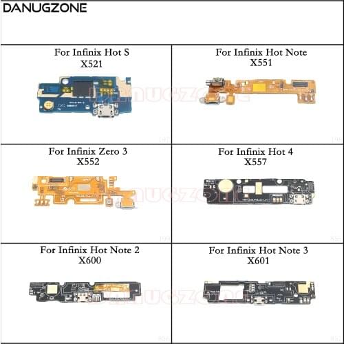 USB Charging Port Dock Plug Socket Jack Connector Charge Board Flex Cable For Infinix Hot S X521 / NOTE X551 X552 X557 X600 X601