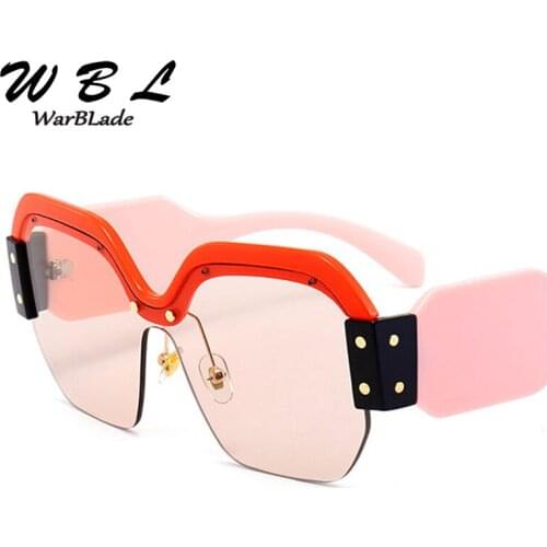 WarBLade Women New Square Sunglasses Brand Designer 2019 Oversized Vintage Female Sunglasses Fashion Shades