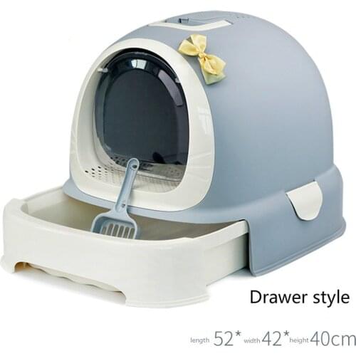 US card litter box fully enclosed cat toilet fat oversized sand bowl large single layer potty drawer