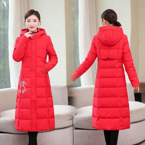 Winter Jacket Women Hooded Long Parkas Winter Coat Women Wadded Jacket Outerwear Thicken Down Cotton-padded Jacket Plus Size 3XL