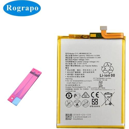 100% New 4000mAh HB396693ECW Mobile Phone Replacement Battery For Huawei Mate 8 NXT-AL10 NXT-TL00 NXT-CL00 NXT-DL00 mate8